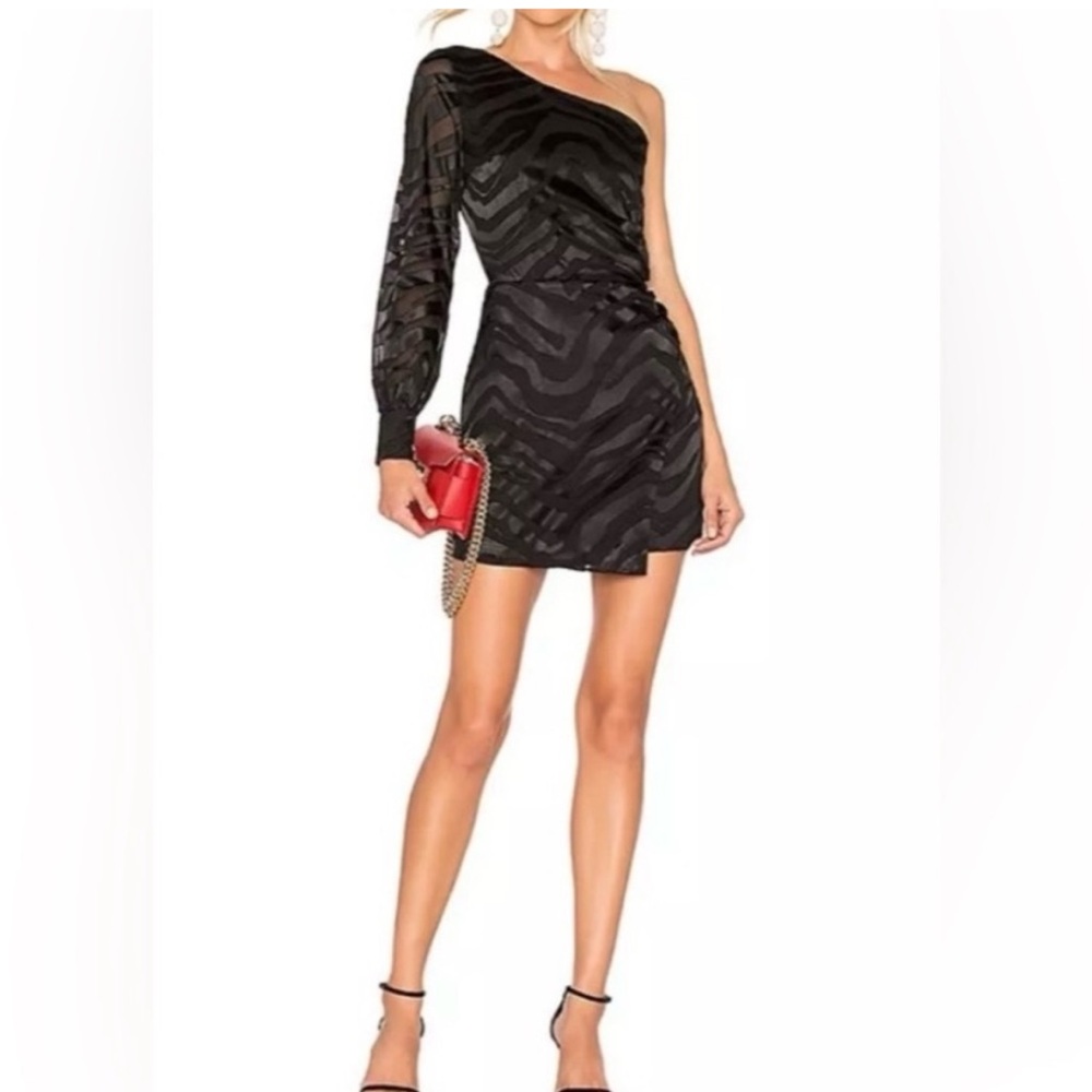L’Academie The Jess One Shoulder Mini Dress Size XS